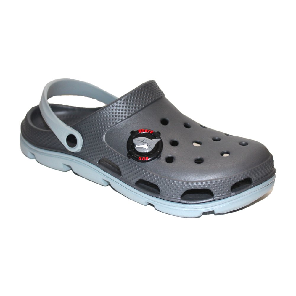 Profesionalni medicinski cokli sive barve iz EVA pene - moški model, z aplikiranimi detajli