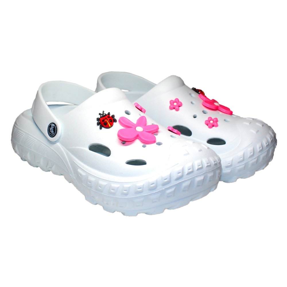 Beli medicinski cokli za ženske - Cokli z aplikacijami