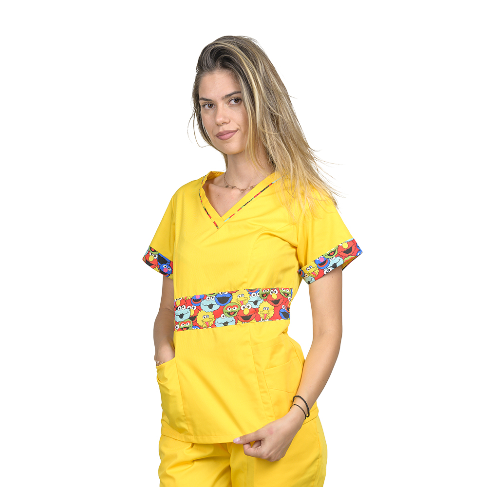 Romunska medicinska obleka Muppets DUO, s sidrno obleko in elastičnimi hlačami