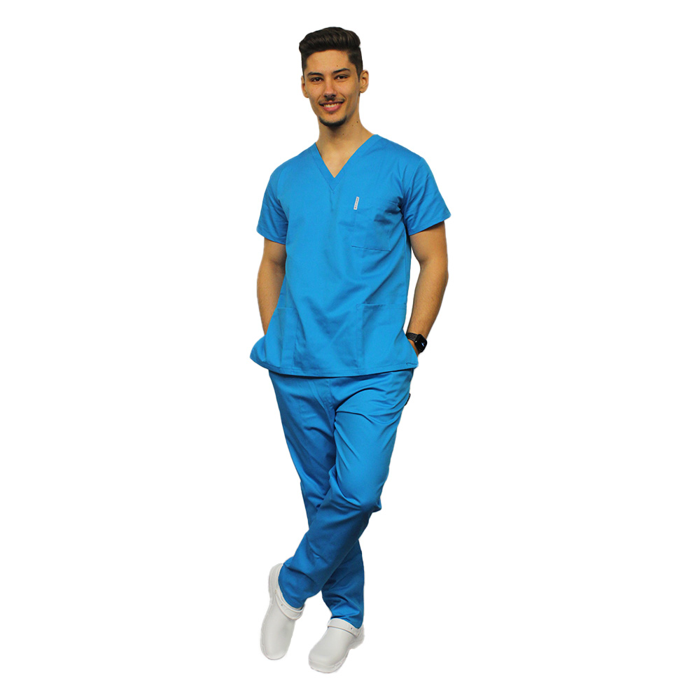 Unisex turkizna moška medicinska obleka