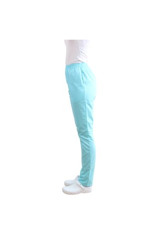 Mint medicinske hlače z elastiko in dvema stranskima žepoma