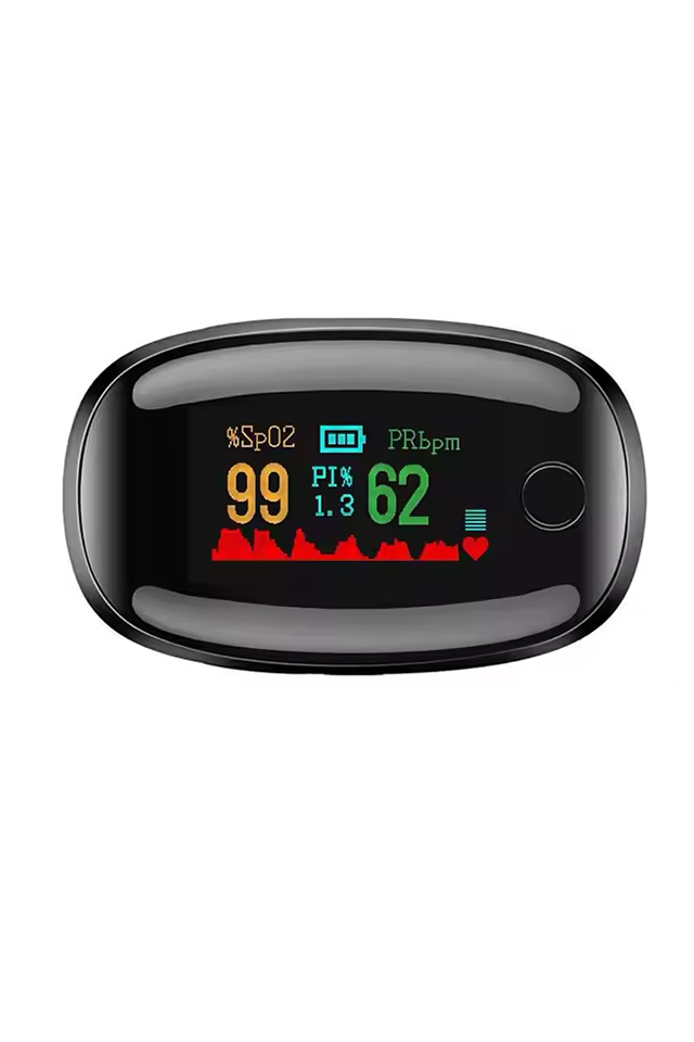 Digitalni pulzni oksimeter, silikonska zaščita, funkcija samodejnega izklopa, hitro merjenje krvnega kisika in srčnega utripa