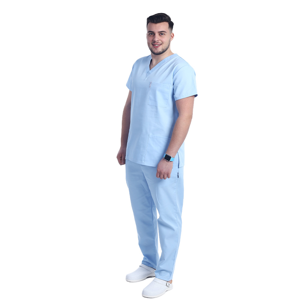 Moška medicinska obleka modra uniseks