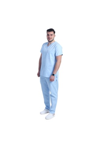 Moška medicinska obleka modra uniseks