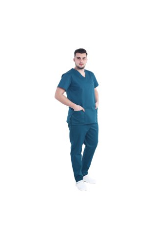 Unisex zelena moška medicinska obleka tuborg