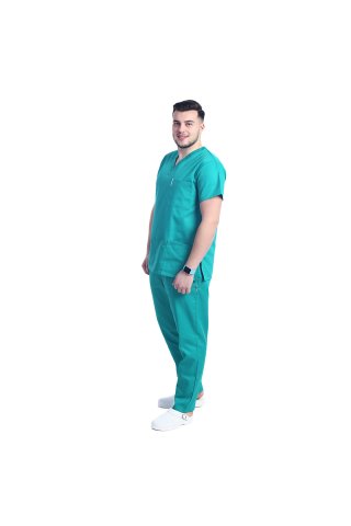 Unisex kirurška zelena moška medicinska halja