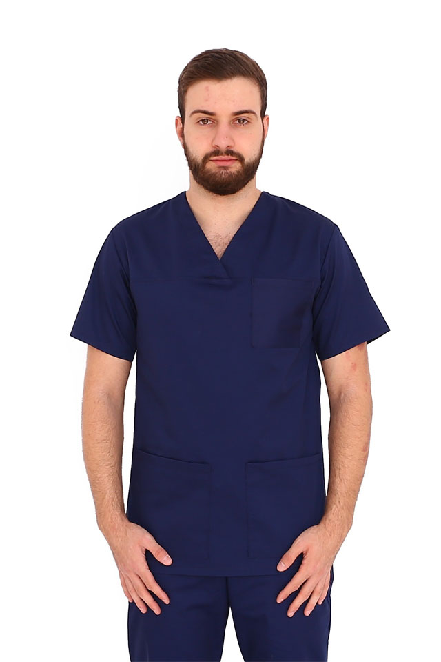 Unisex mornarsko modra delovna uniforma