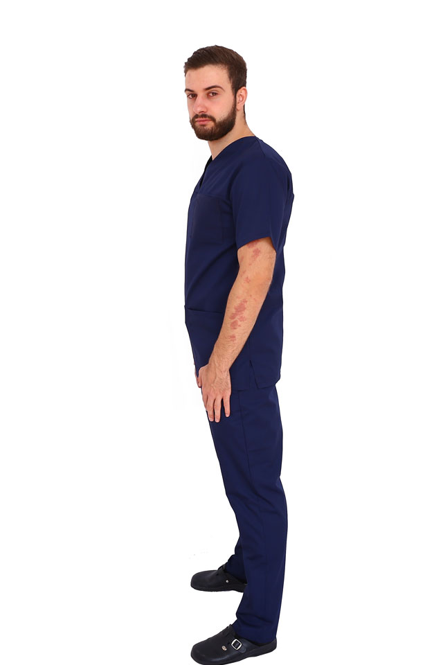 Unisex mornarsko modra delovna uniforma