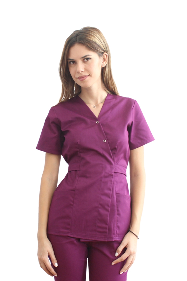Medicinski kombinezon Visina, kimono bluza in hlače visina na elastiko