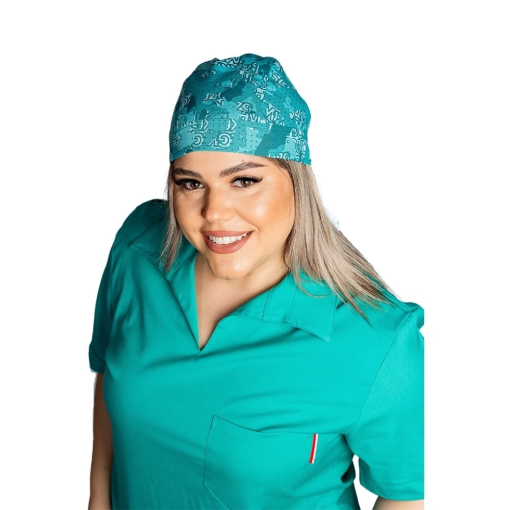 Zelena vojaška kapa, uniseks, univerzalna velikost, z zapenjanjem na vrvico zadaj