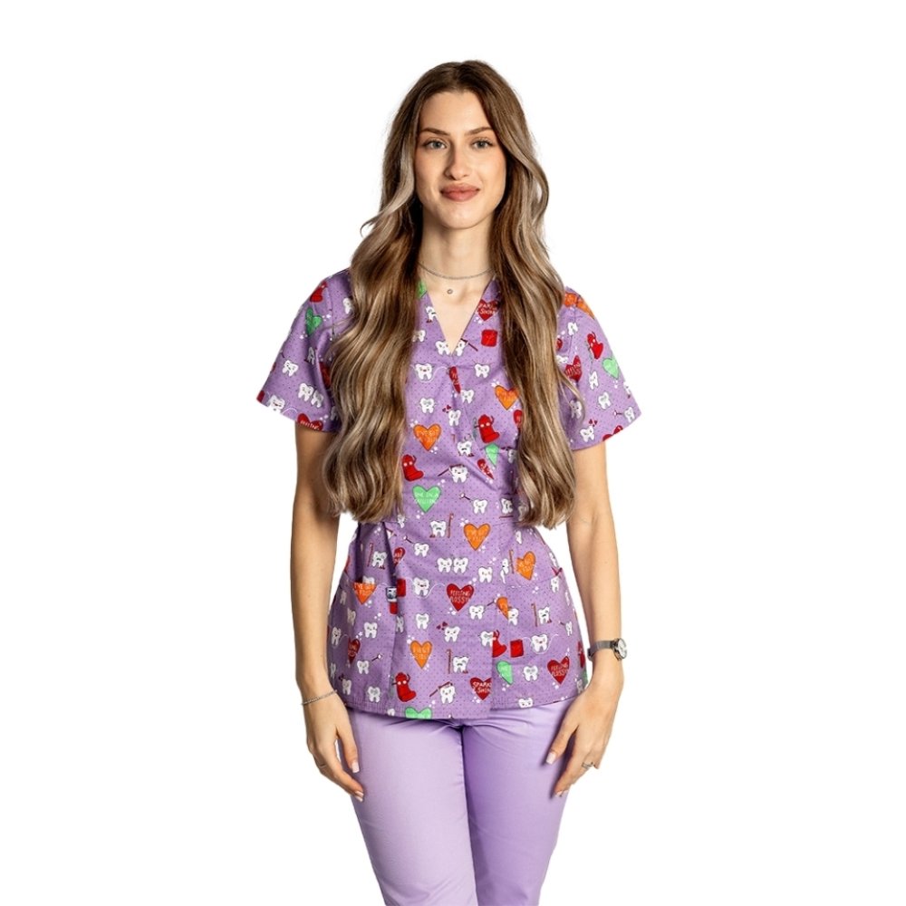 Medicinska halja iz kimona Dintisori, z dvema žepoma