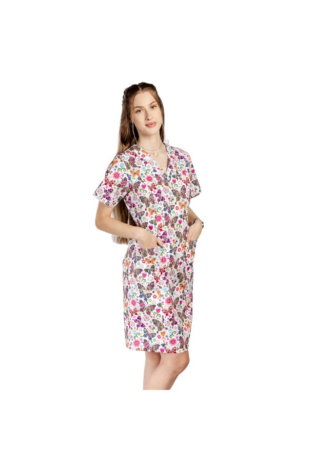 Fantasy medicinski sarafan z zapenjanjem na vrvico na hrbtu in dvema žepoma